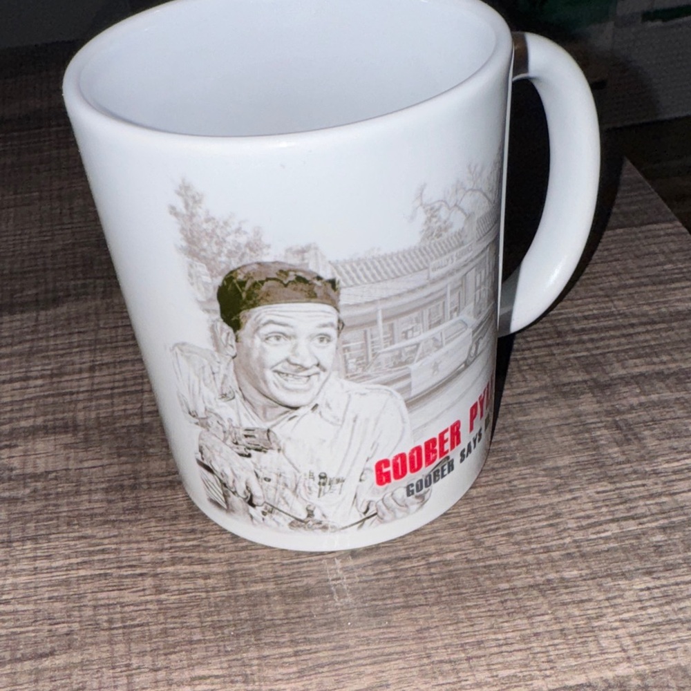Goober Pyle TAGS Wally’s Service Station Mug Goober Says Hey Coffee Cup